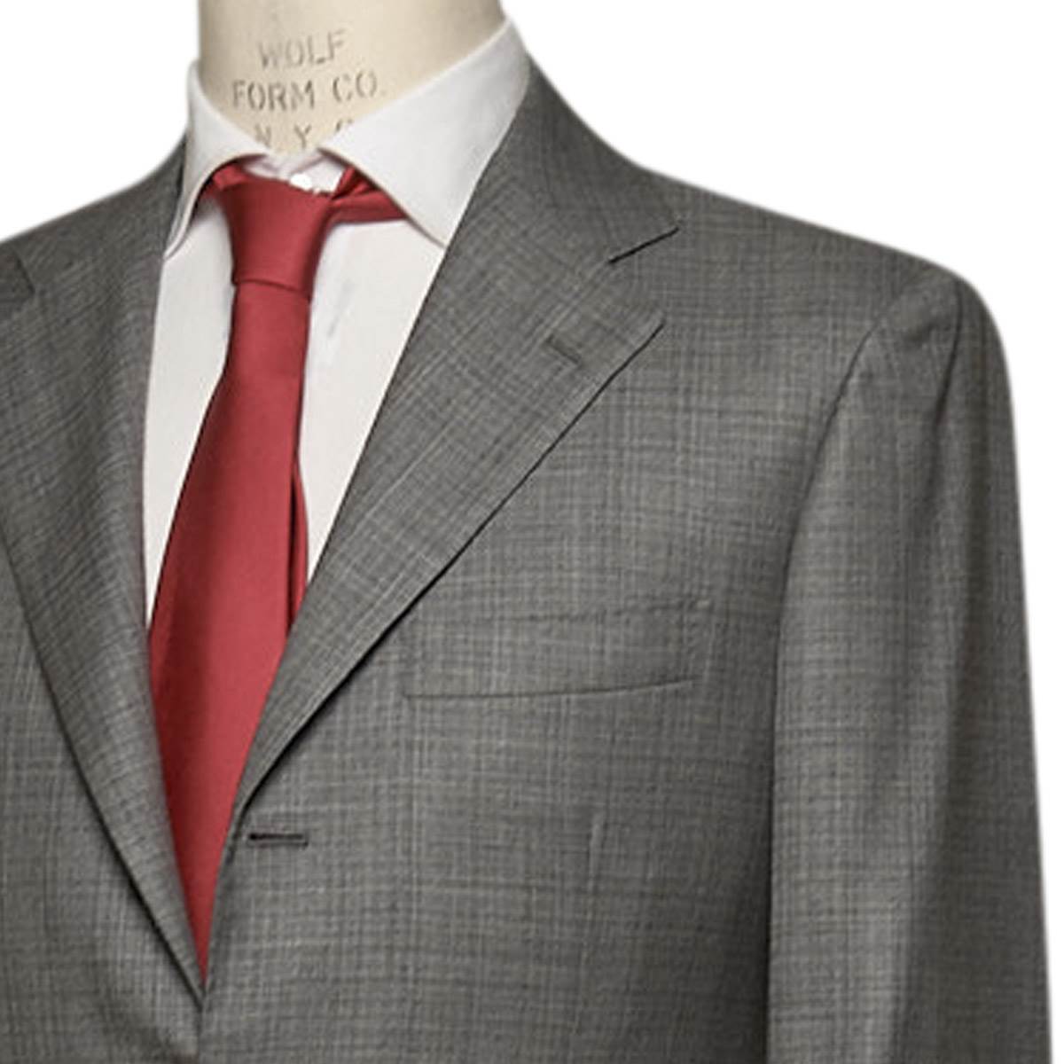 Kiton KITON Gray Cashmere Silk Suit Gray 001