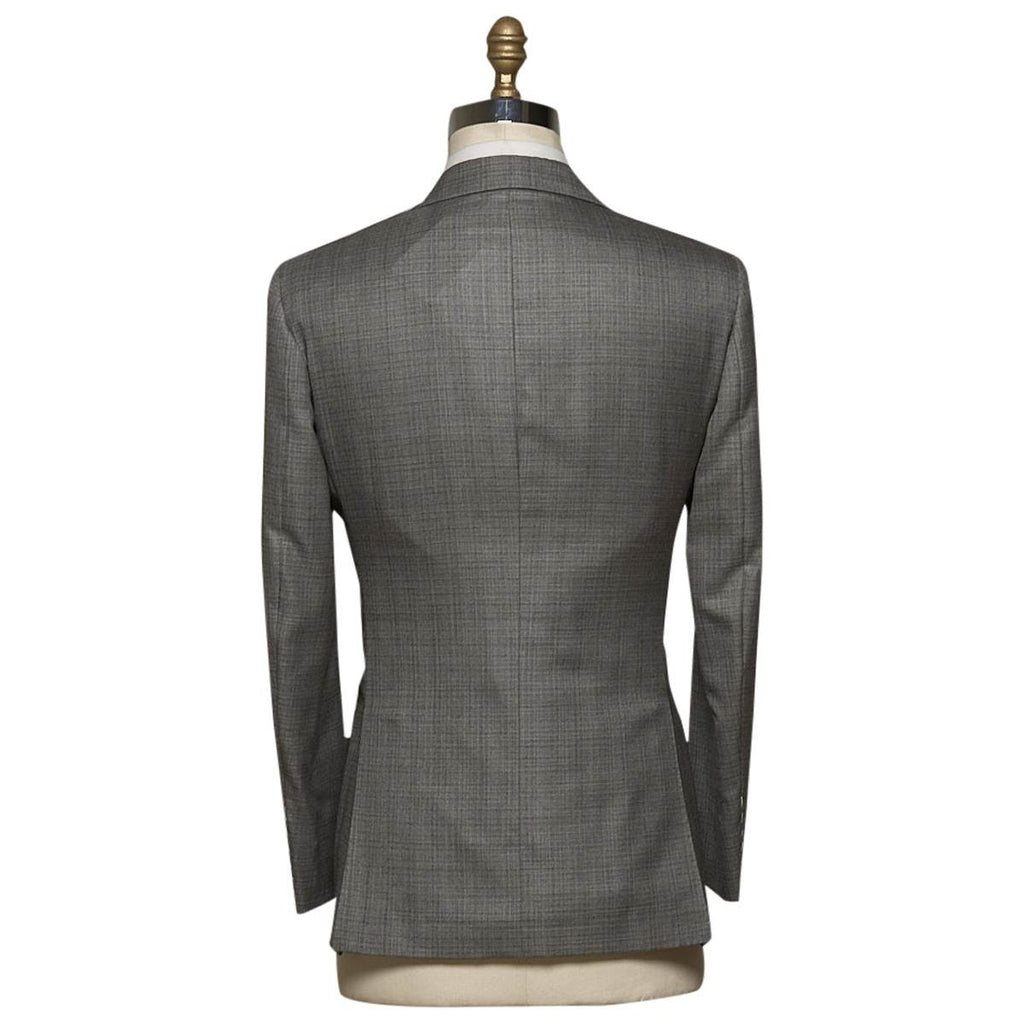 KITON Gray Cashmere Silk Suit