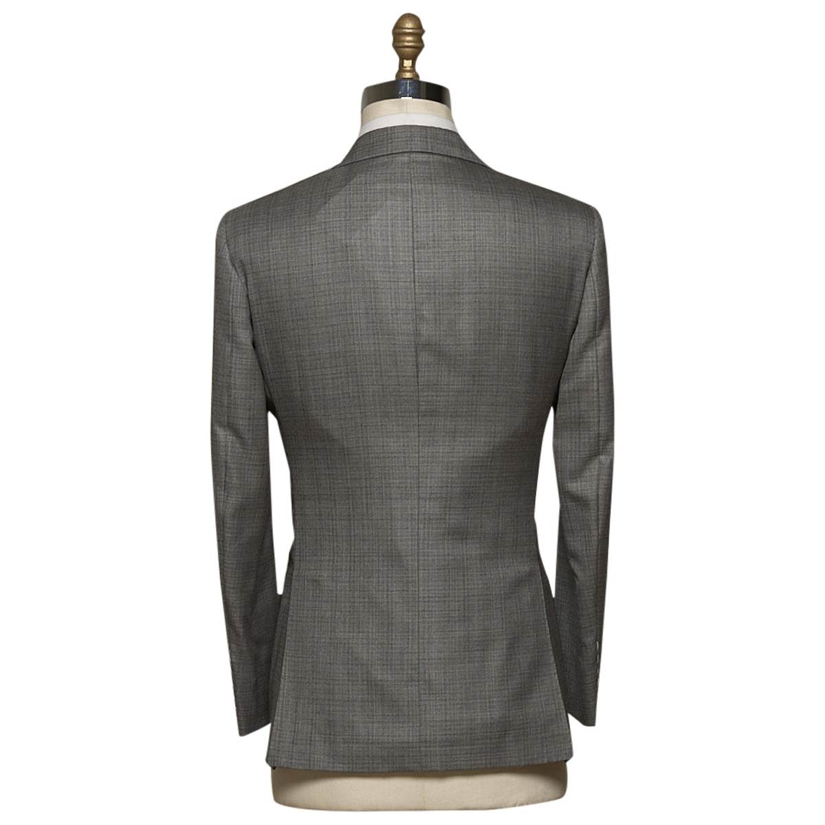 KITON Gray Cashmere Silk Suit