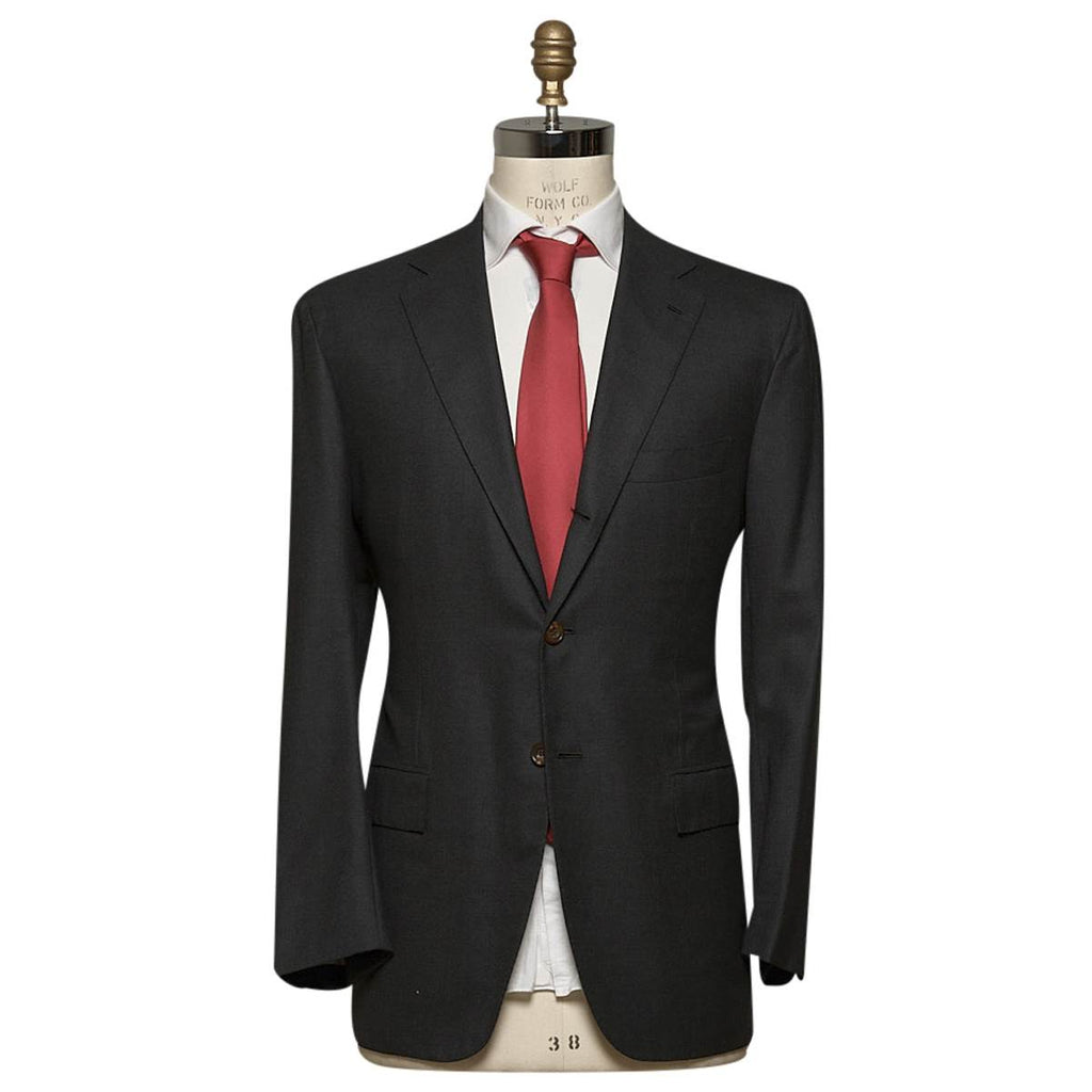Kiton KITON Dark Blue Wool 14 Micron Suit Dark Blue 000