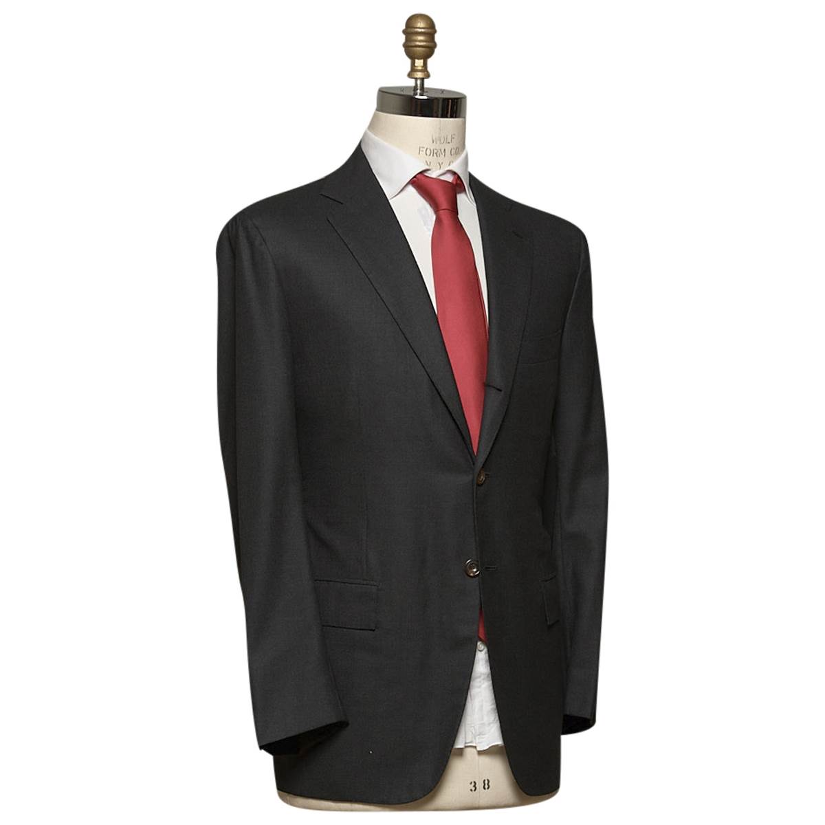 Kiton KITON Dark Blue Wool 14 Micron Suit Dark Blue 001