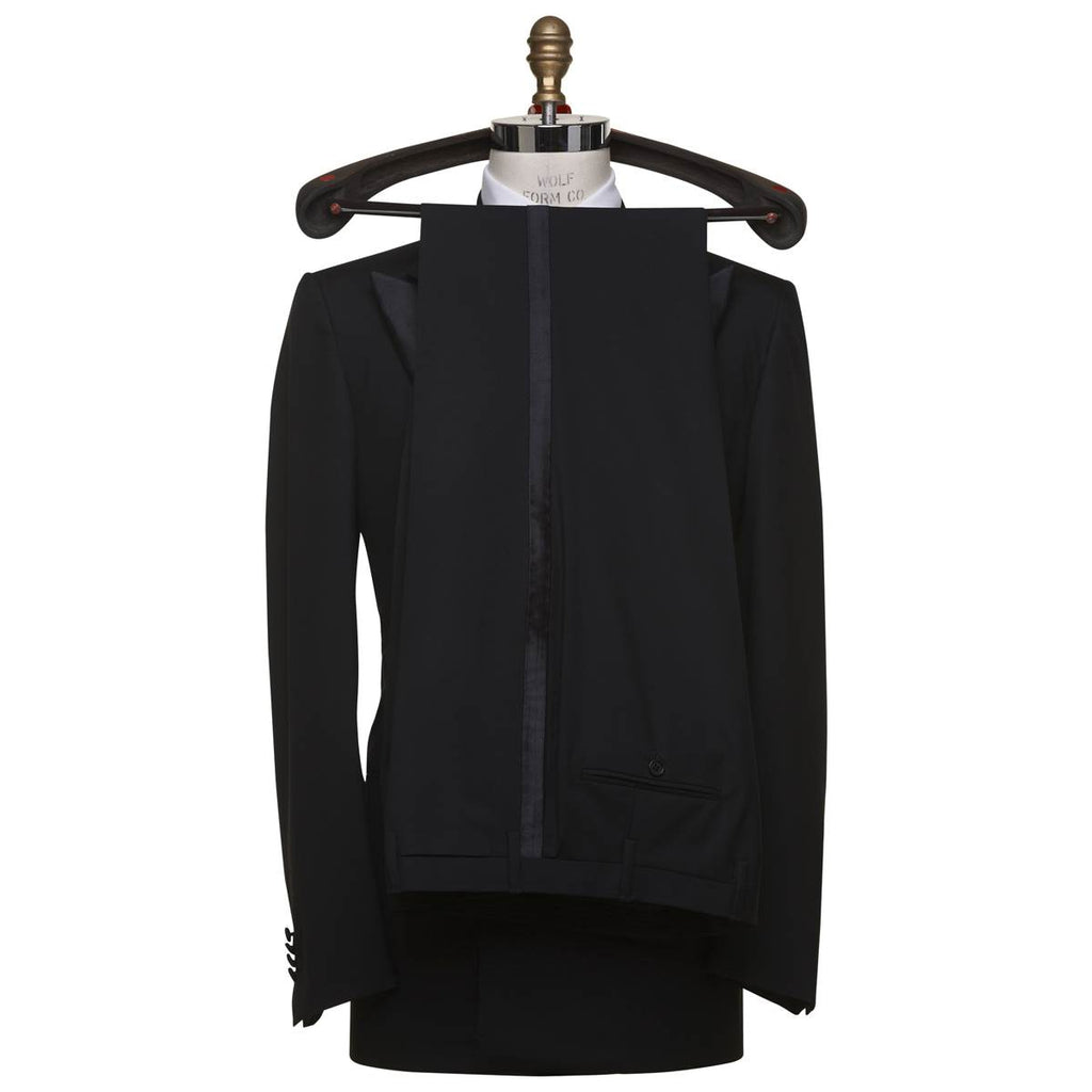 Kiton KITON Black Wool Smoking Suit Black 001