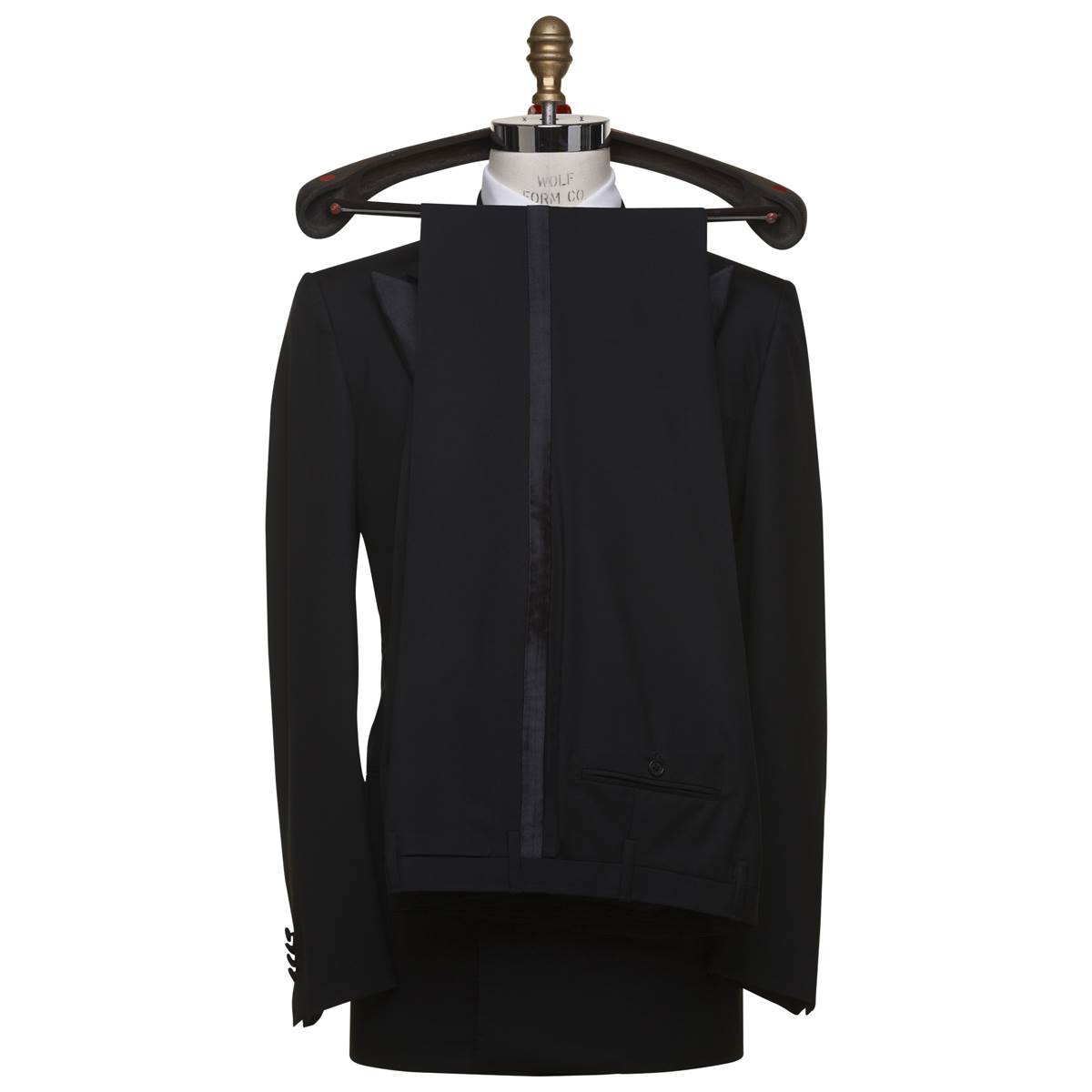 KITON Black Wool Smoking Suit