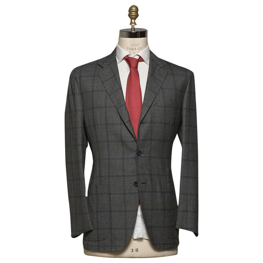 Kiton KITON Gray Blue Cashmere Suit Gray/Blue 000