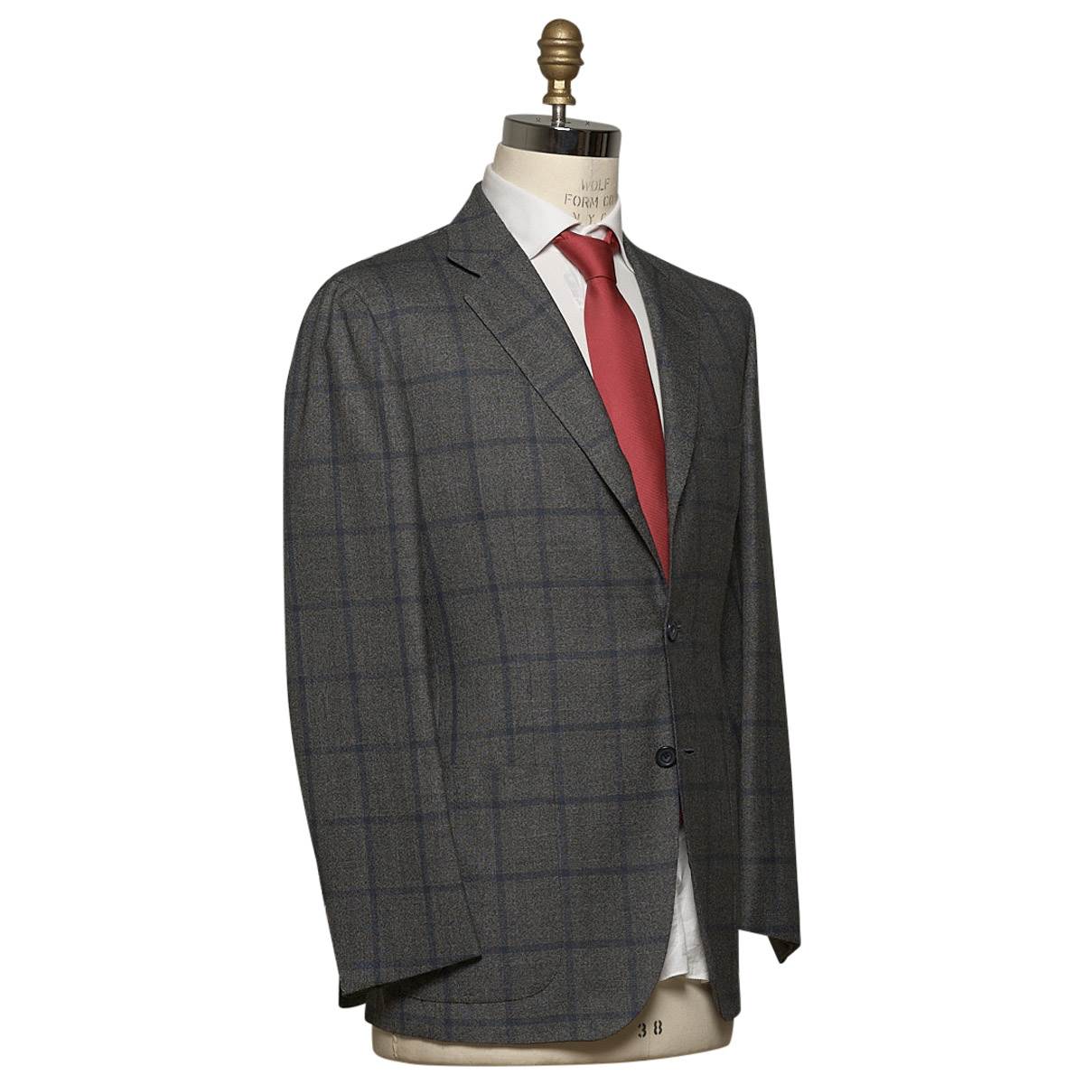 Kiton KITON Gray Blue Cashmere Suit Gray/Blue 001