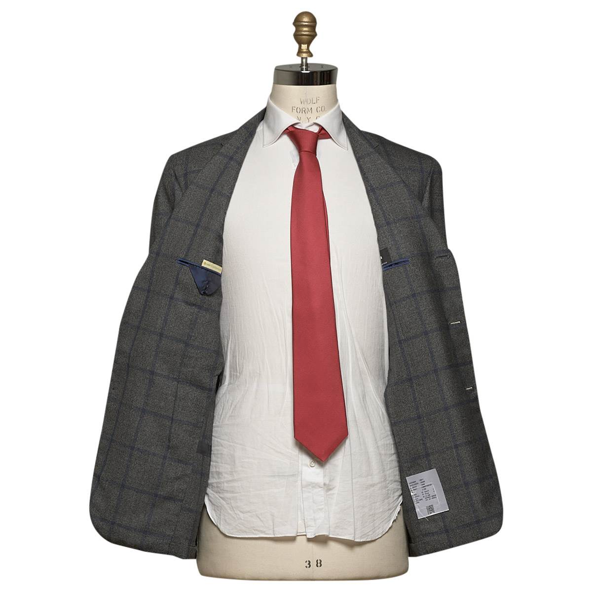 KITON Gray Blue Cashmere Suit