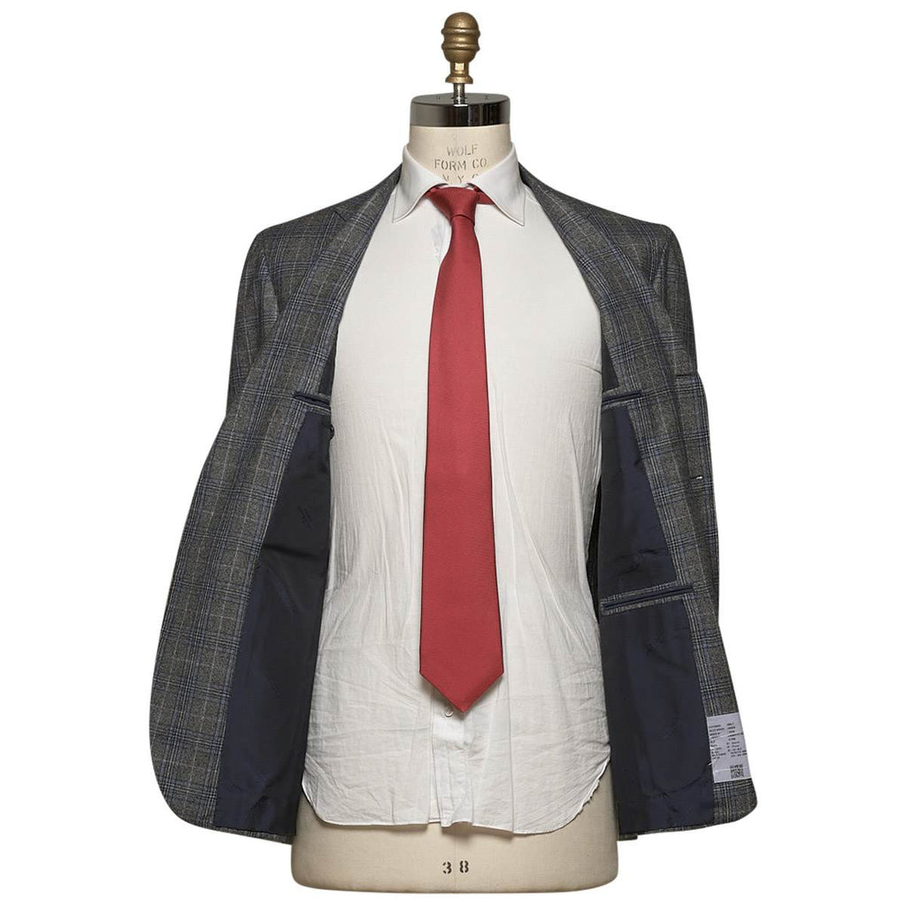KITON Gray Blue Cashmere Suit