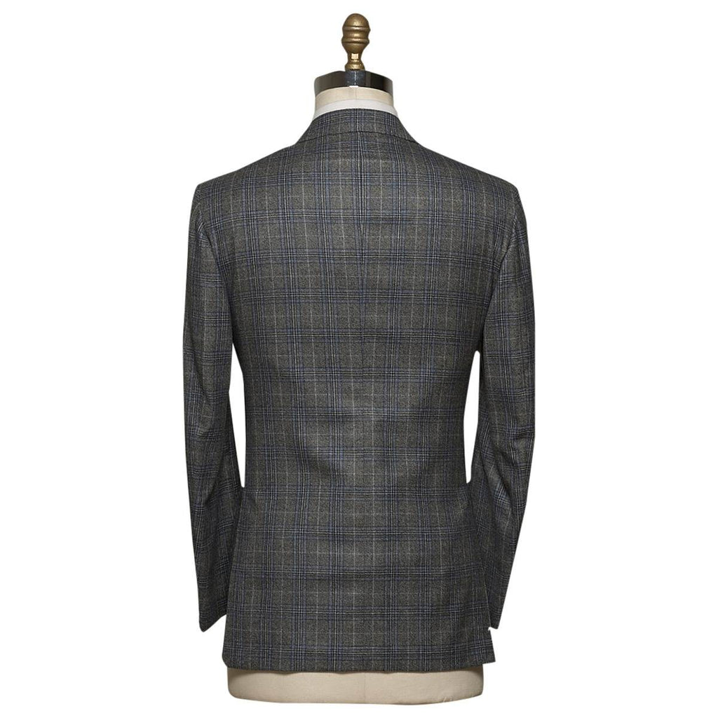 KITON Gray Blue Cashmere Suit