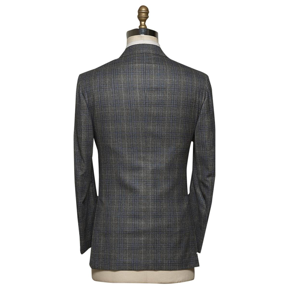 KITON Gray Blue Cashmere Suit