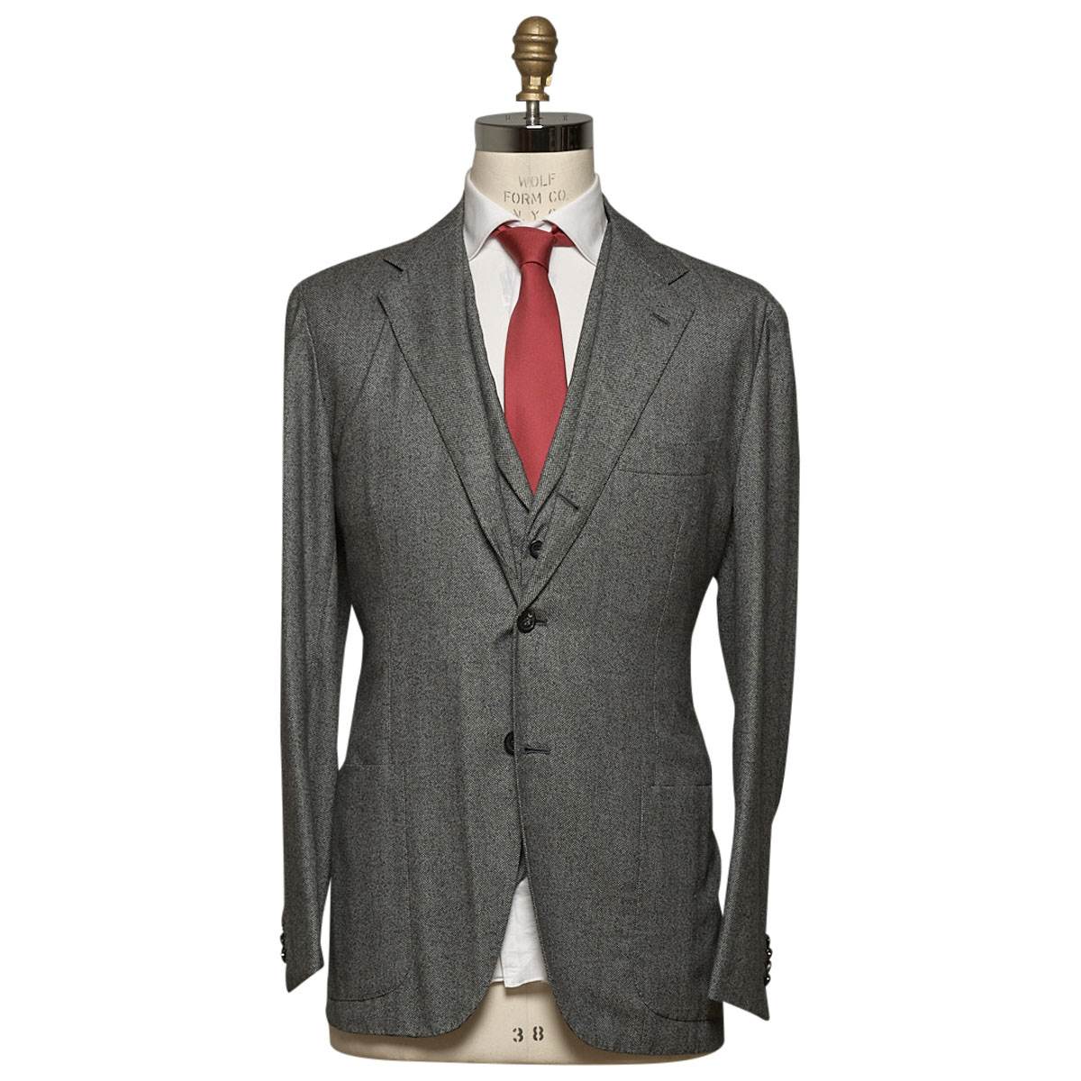 KITON Gray Cashmere Suit