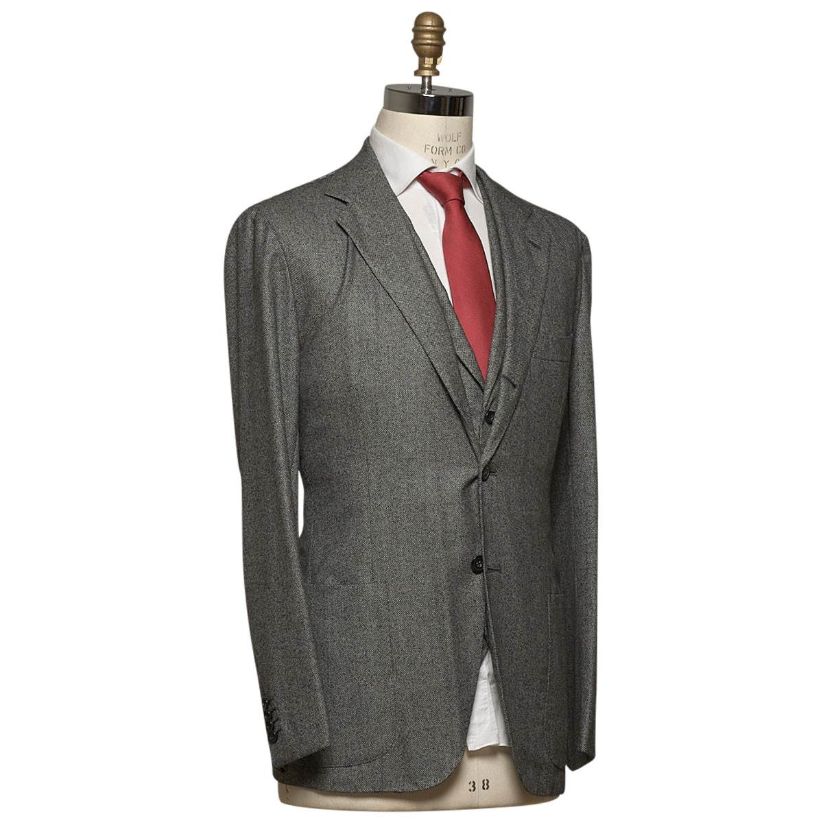 KITON Gray Cashmere Suit