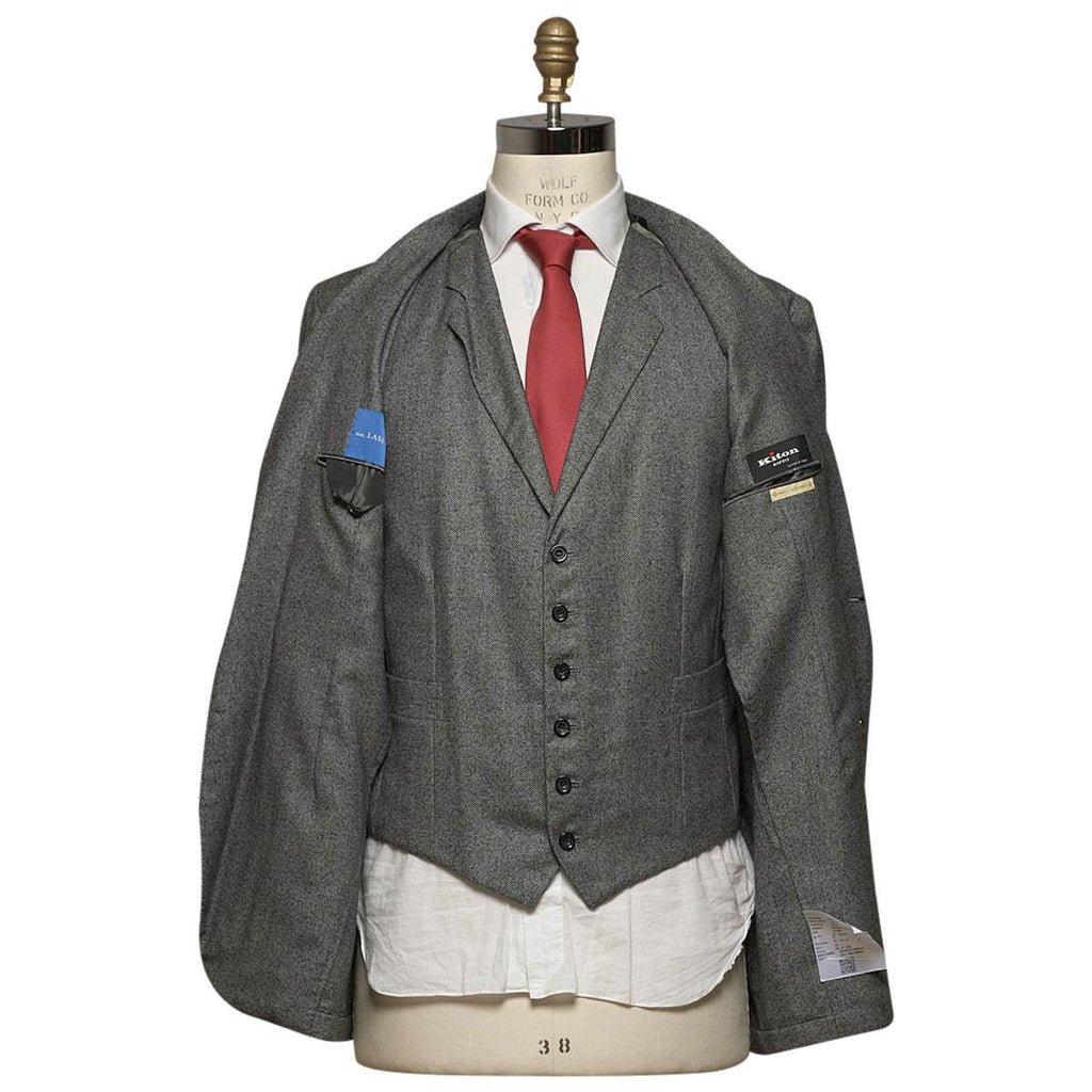 KITON Gray Cashmere Suit
