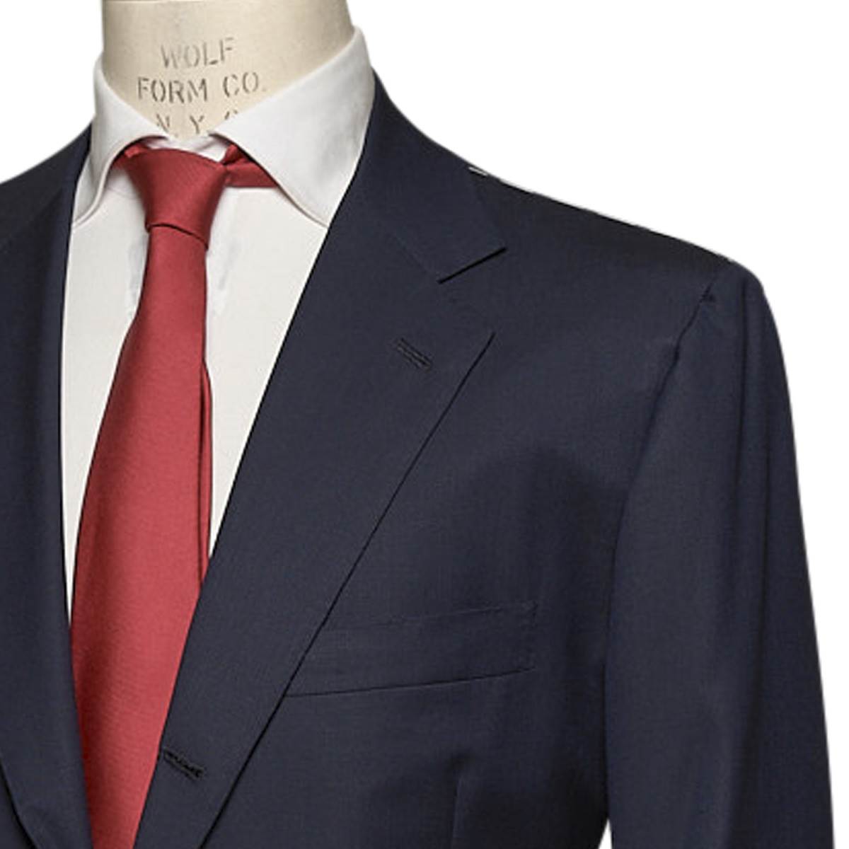 KITON Blue Virgin Wool Silk Suit