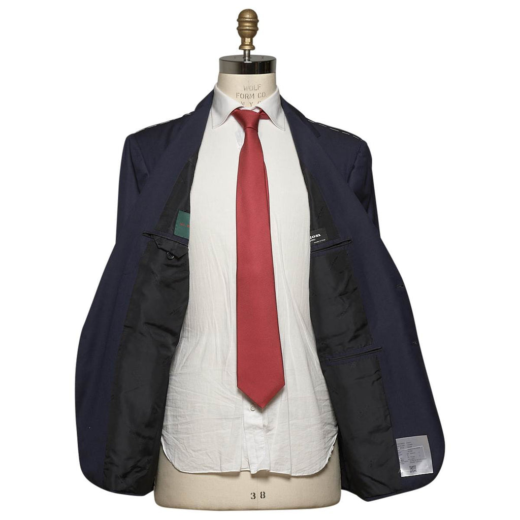 KITON Blue Virgin Wool Silk Suit