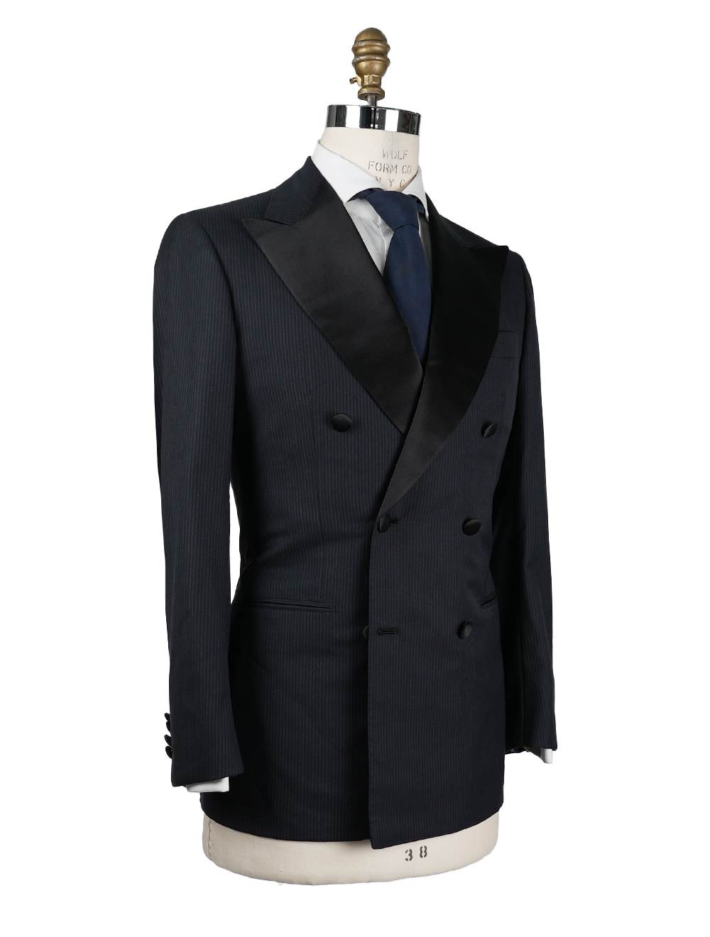 Kiton Kiton Blue Black Wool 14 Micron Suit Blue / Black 001