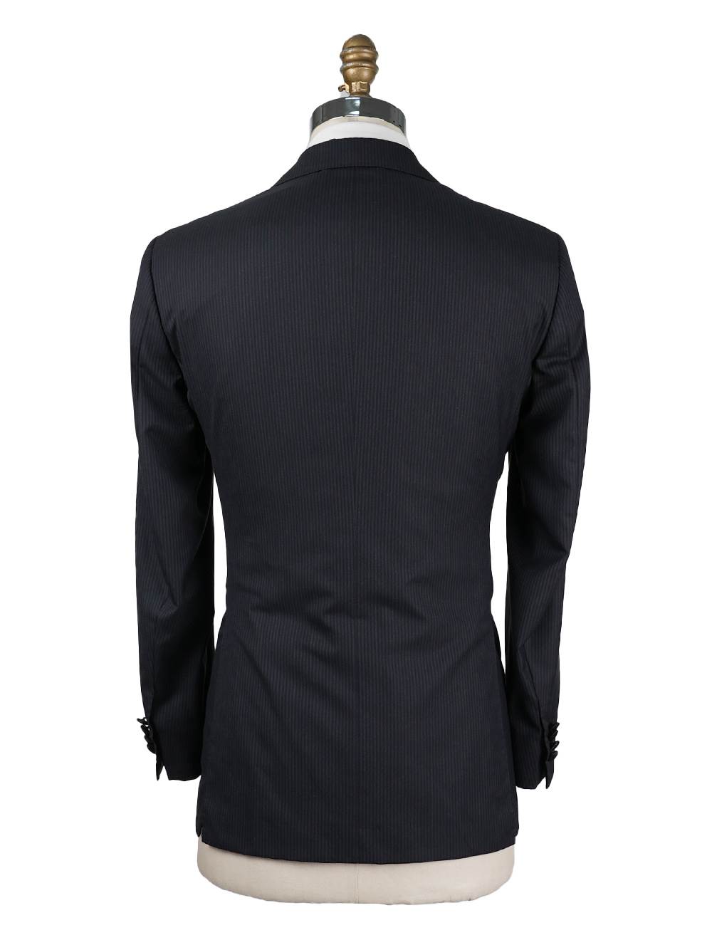 Kiton Blue Black Wool 14 Micron Suit
