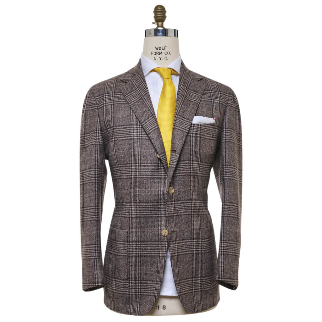 KITON Brown Cashmere Silk Blazer