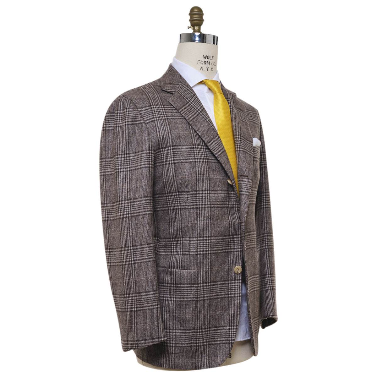 KITON Brown Cashmere Silk Blazer