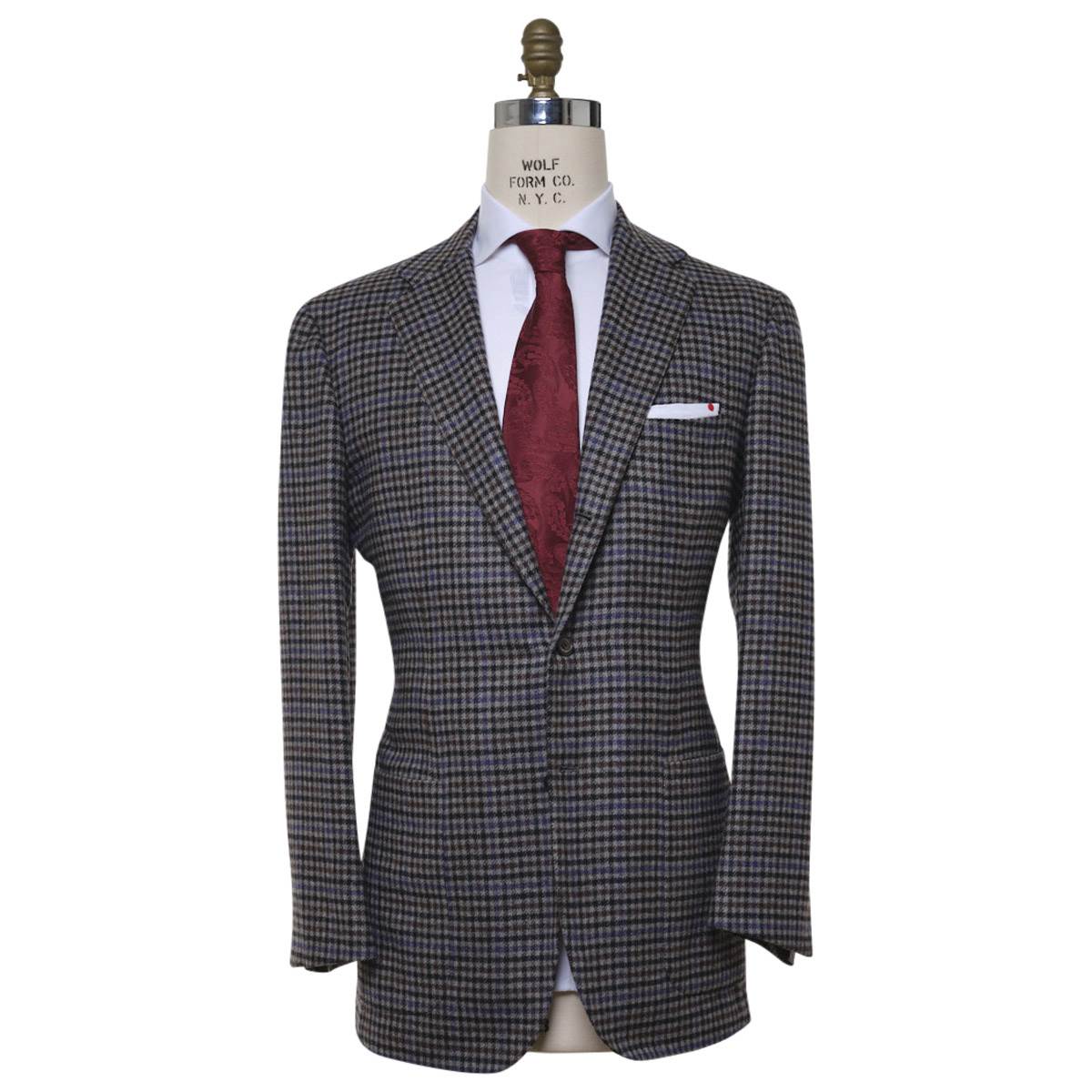 KITON Multicolor Cashmere Silk Vicuna Peru Blazer