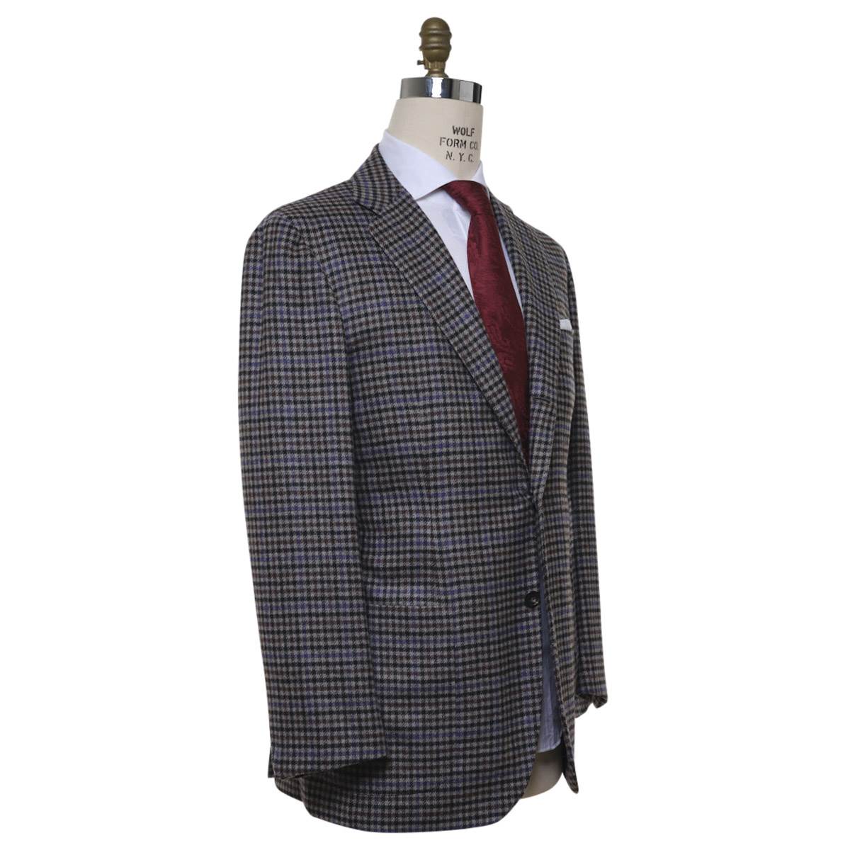 KITON Multicolor Cashmere Silk Vicuna Peru Blazer