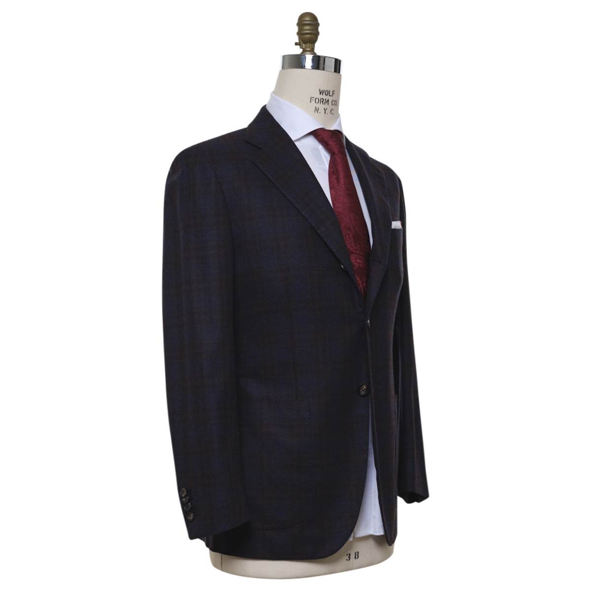 KITON Blue Wool Cashmere Blazer