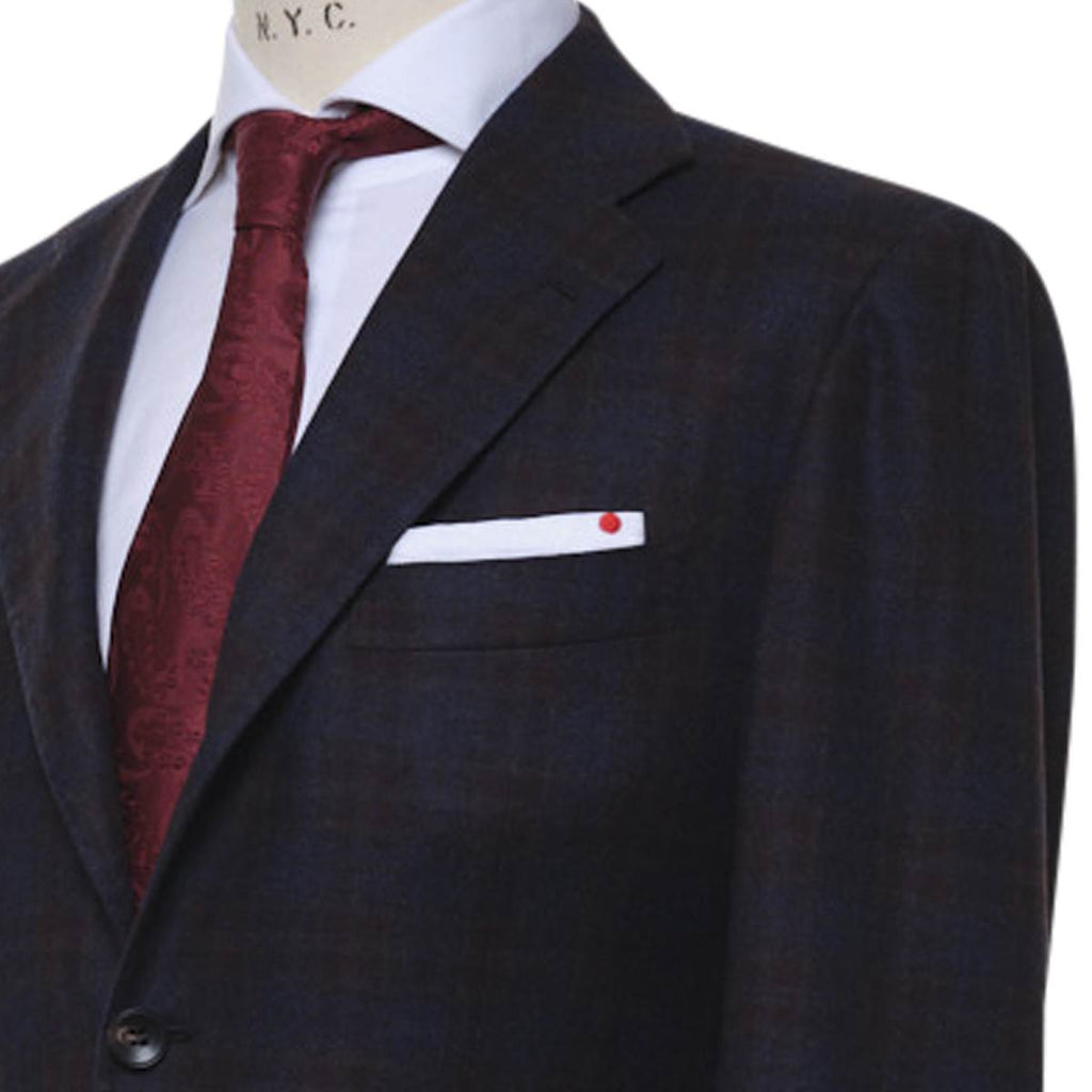 KITON Blue Wool Cashmere Blazer