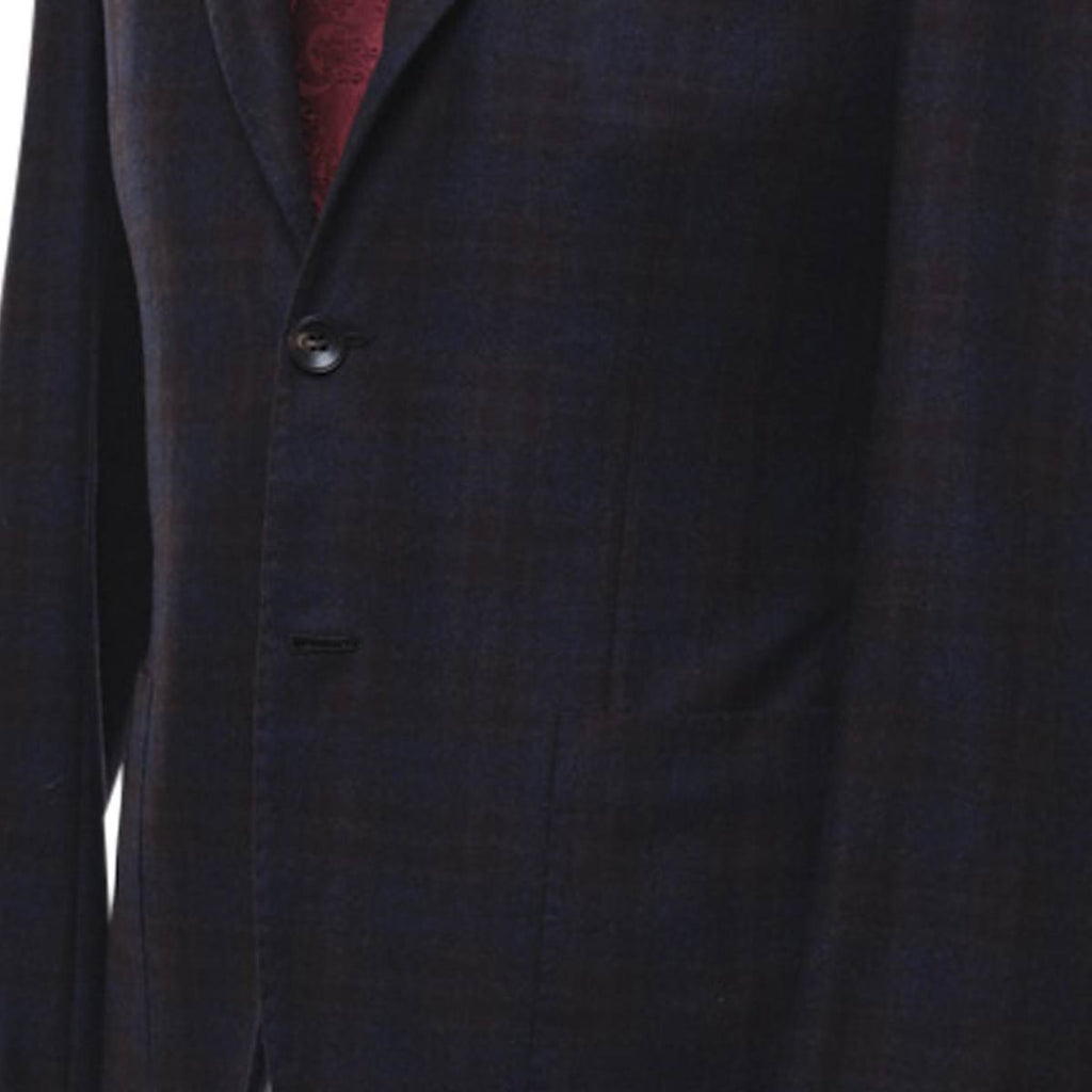 KITON Blue Wool Cashmere Blazer