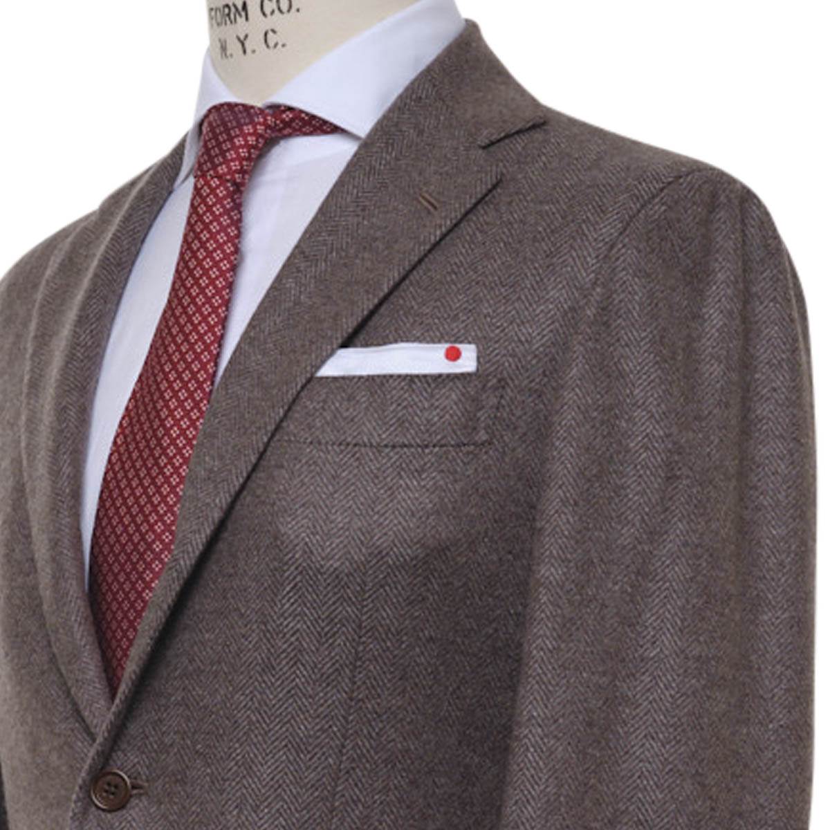 KITON Brown Cashmere Blazer