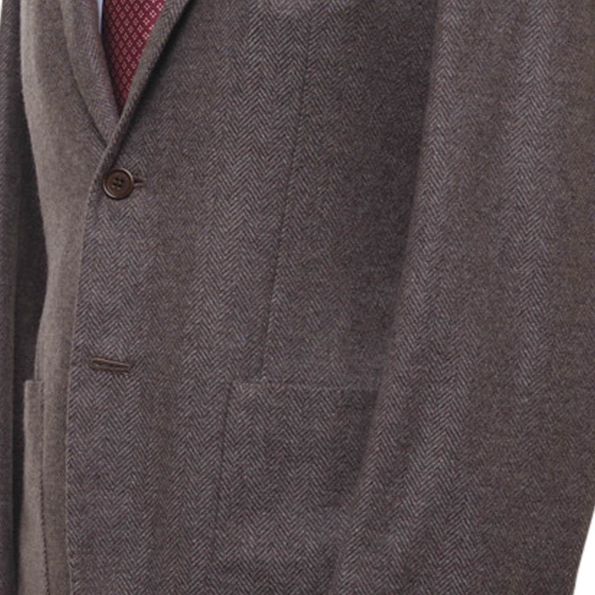 KITON Brown Cashmere Blazer