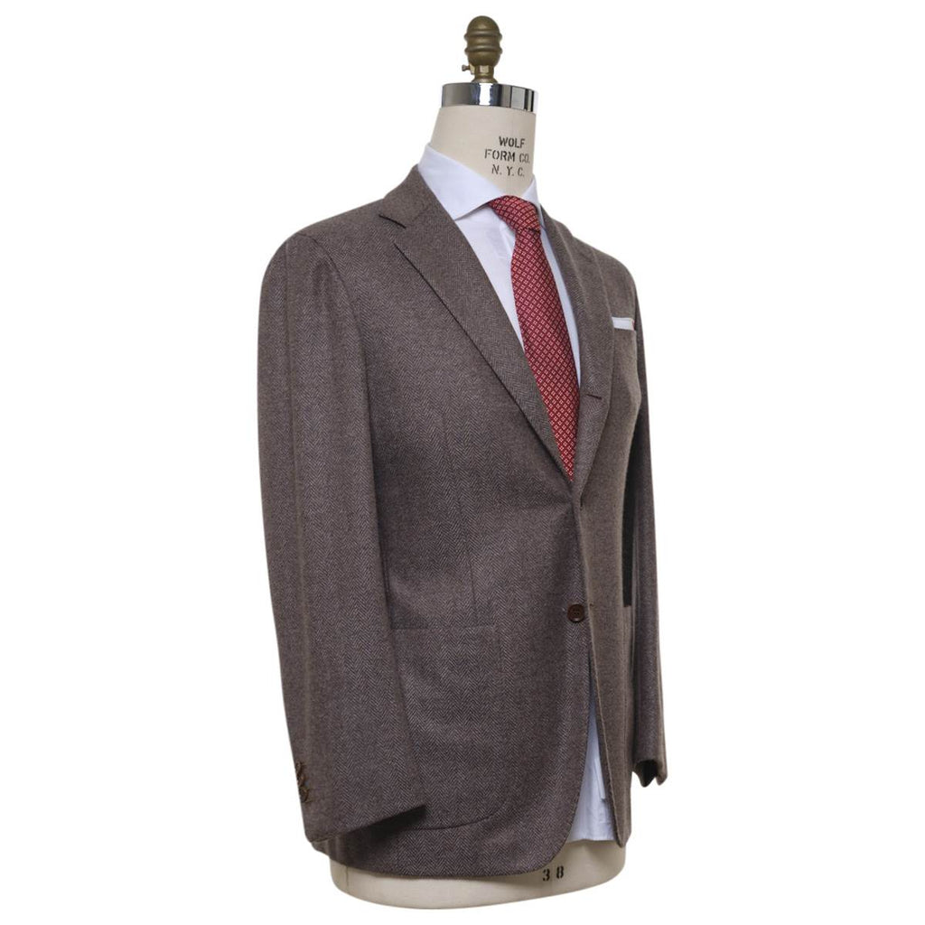 KITON Brown Cashmere Blazer