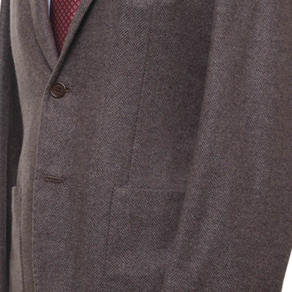 KITON Brown Cashmere Blazer