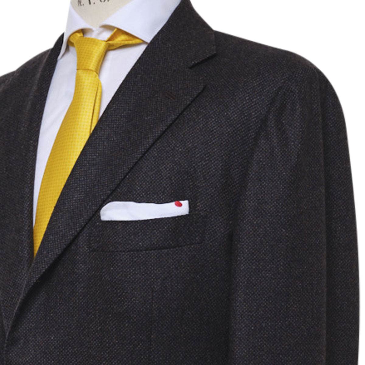 KITON Brown Blue Cashmere Blazer