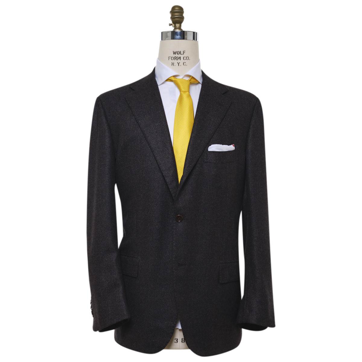KITON Brown Blue Cashmere Blazer