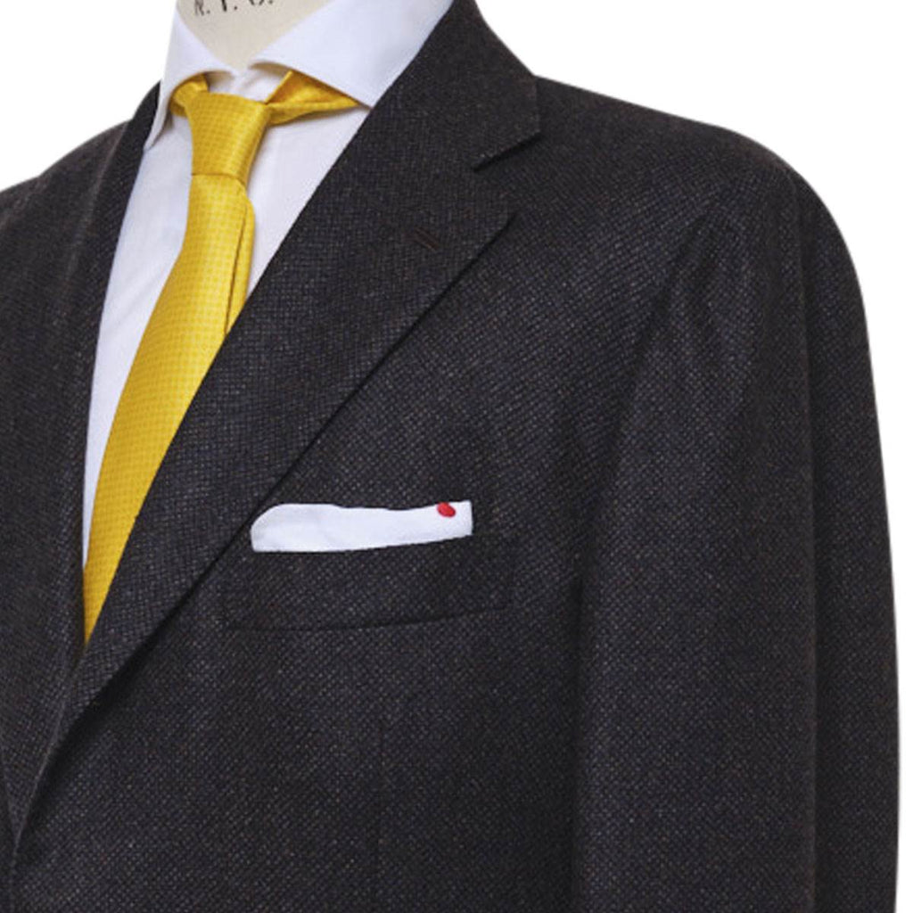 KITON Brown Blue Cashmere Blazer