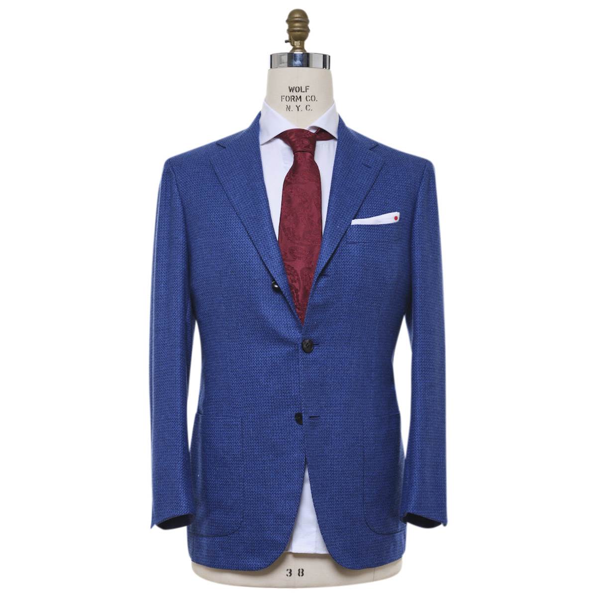 Kiton KITON Blue Cashmere Silk Linen Blazer Blue 000
