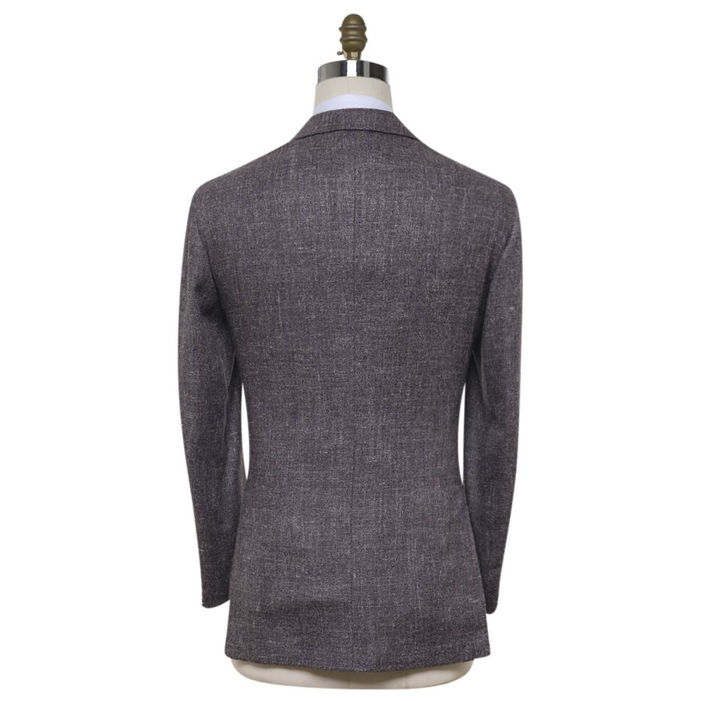 KITON Gray Silk Cashmere Linen Blazer