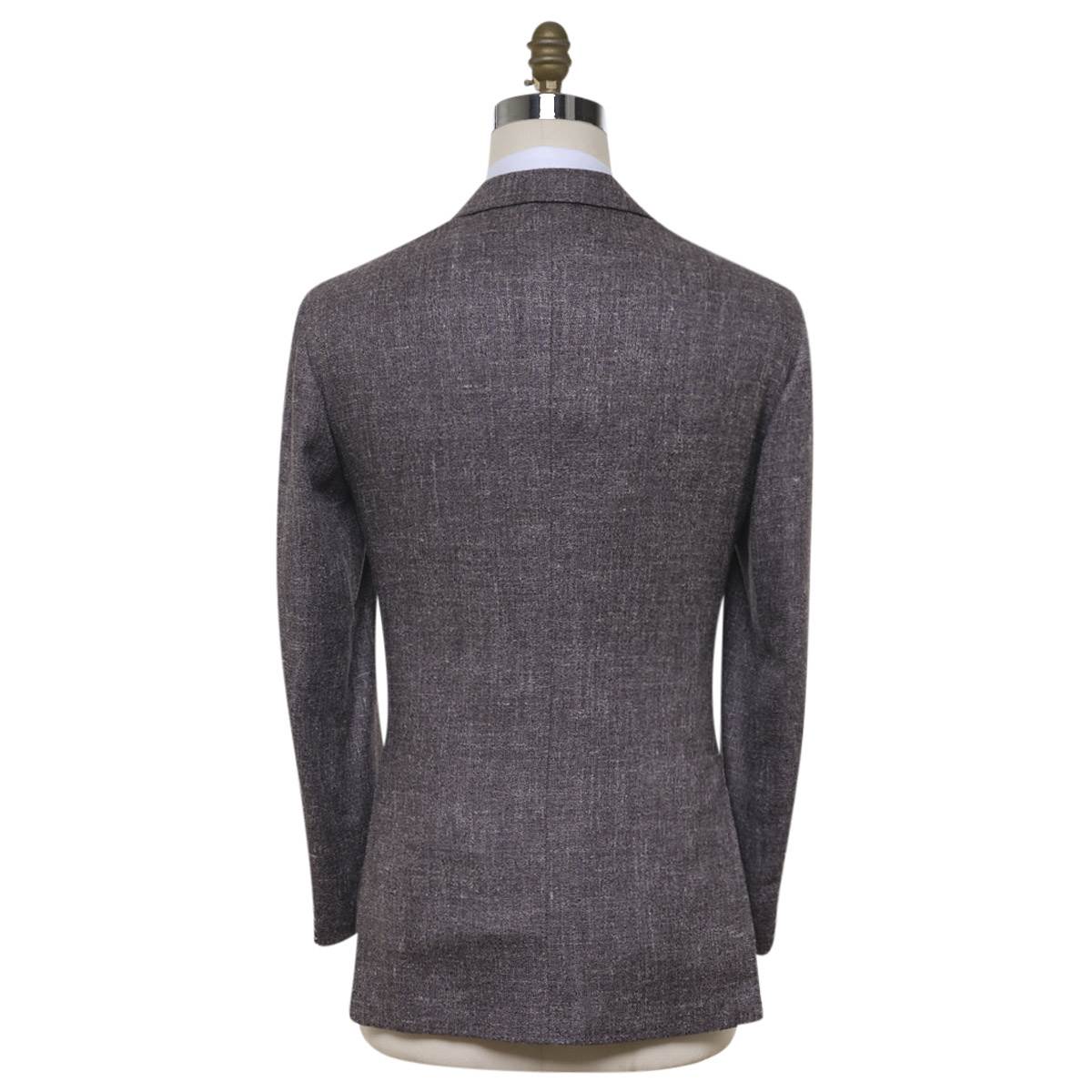 KITON Gray Silk Cashmere Linen Blazer