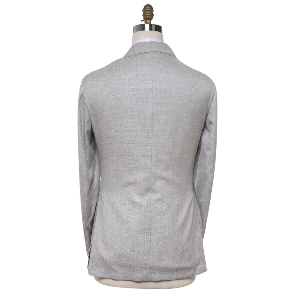 KITON Light Gray Cashmere Silk Linen Blazer