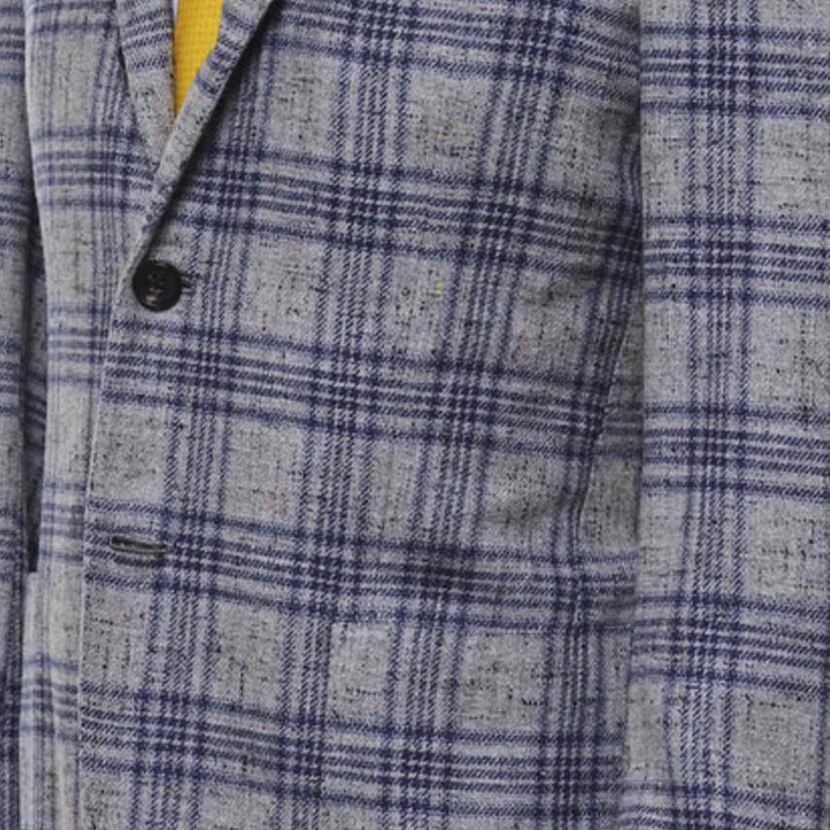 KITON Gray Blue Cashmere Blazer