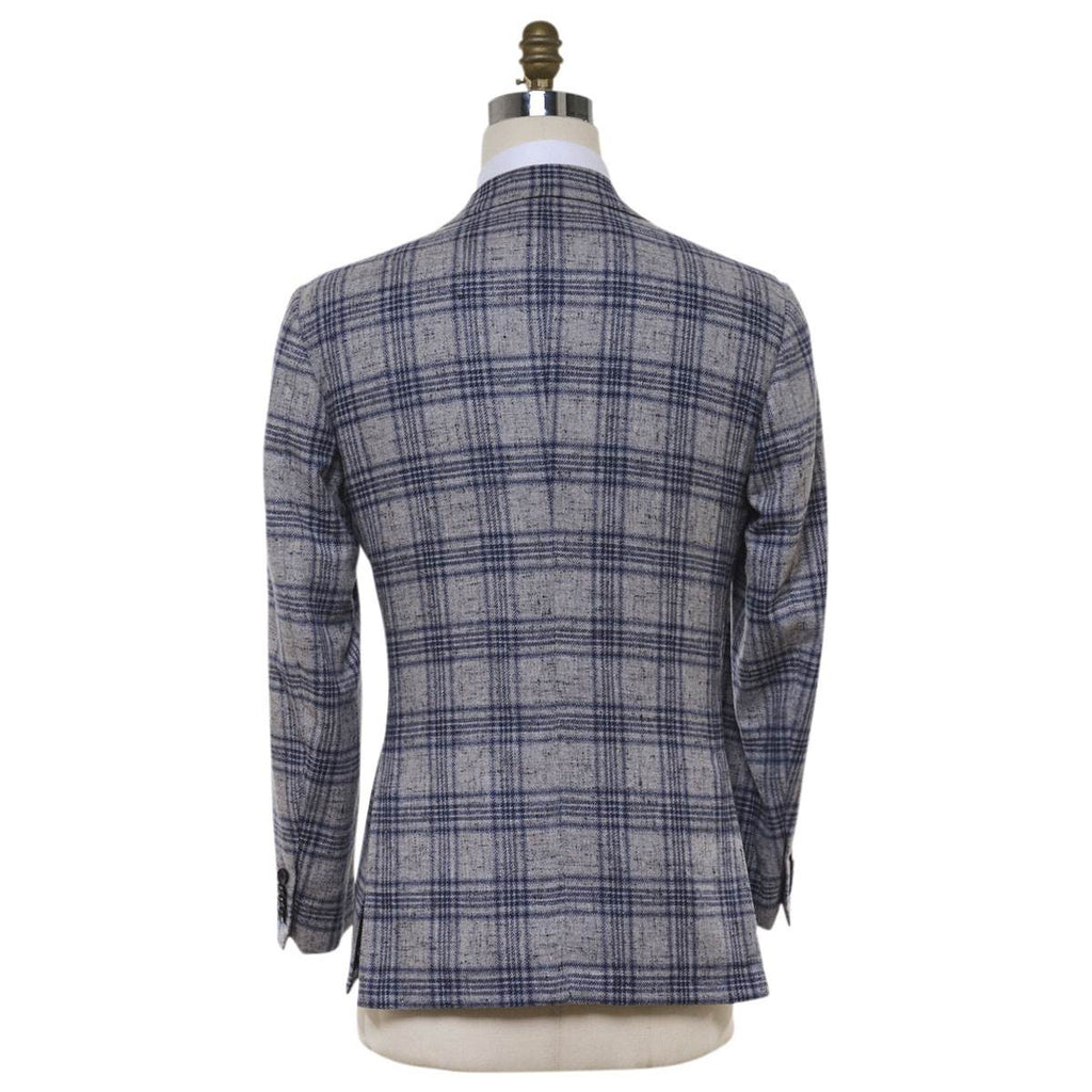 KITON Gray Blue Cashmere Blazer