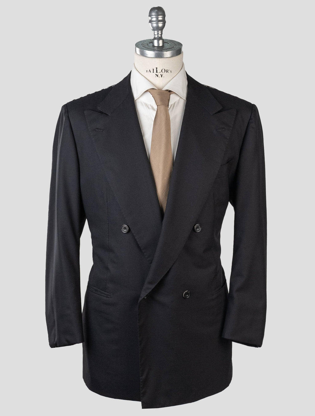 Kiton Kiton Black Wool 14 Micron Blazer Black 000