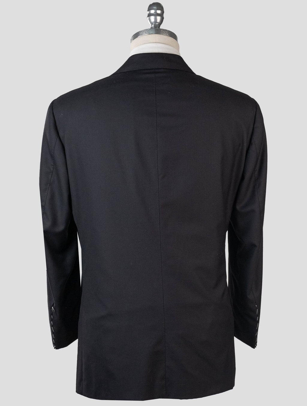 Kiton Black Wool 14 Micron Blazer
