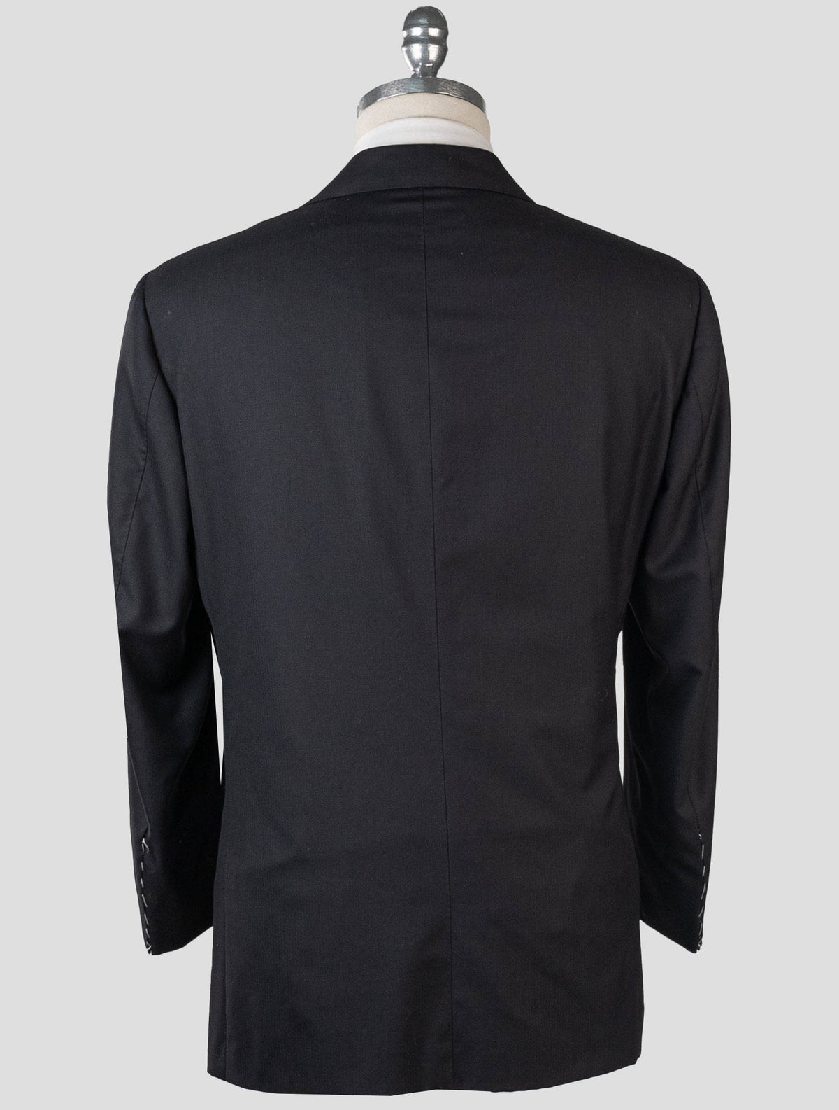 Kiton Black Wool 14 Micron Blazer