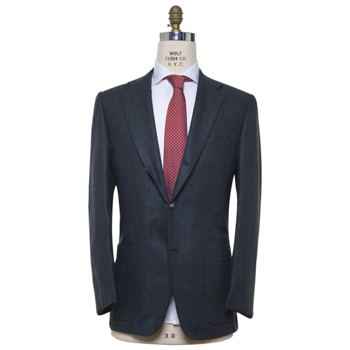 KITON Green Silk Cashmere Blazer