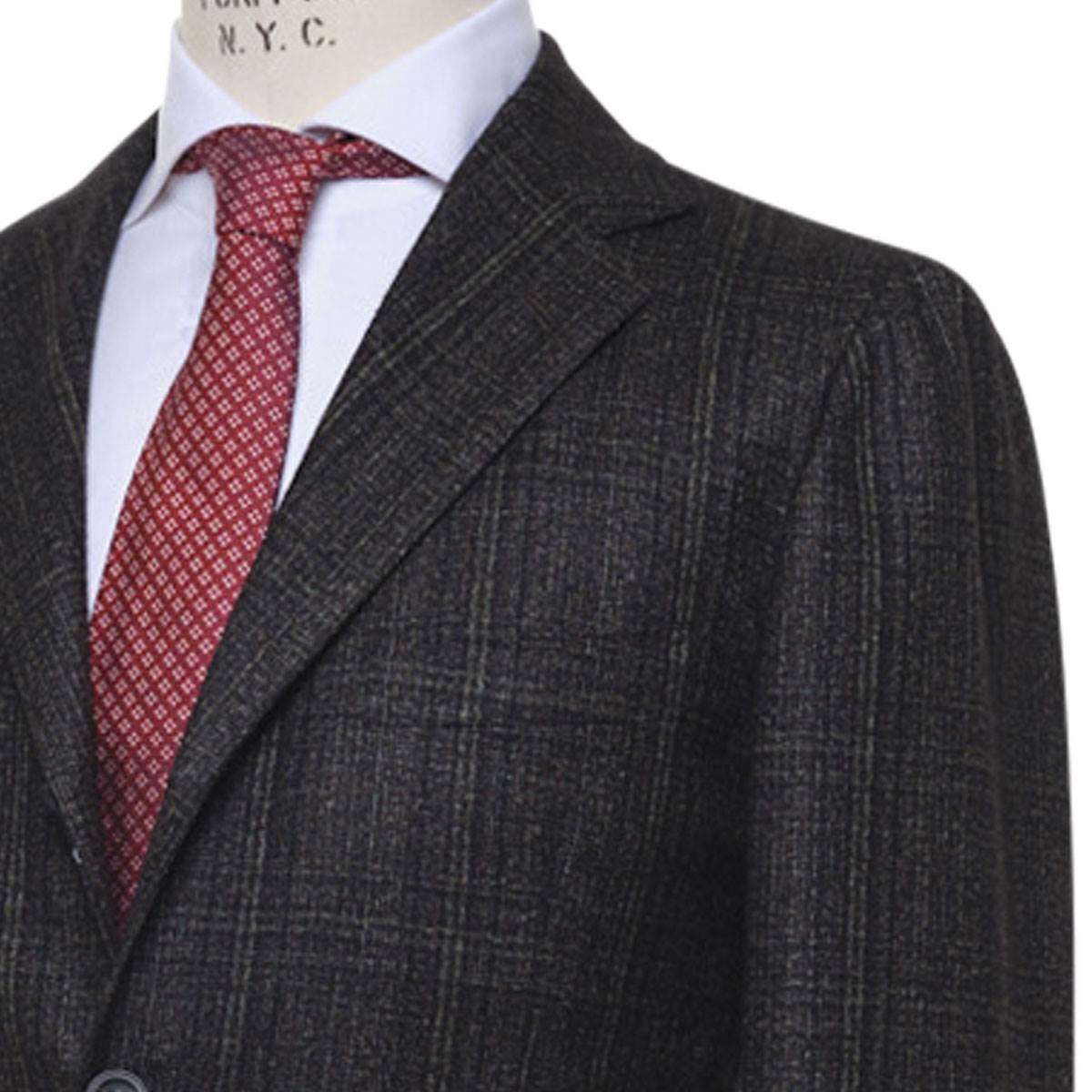 KITON Green Cashmere Silk Linen Blazer