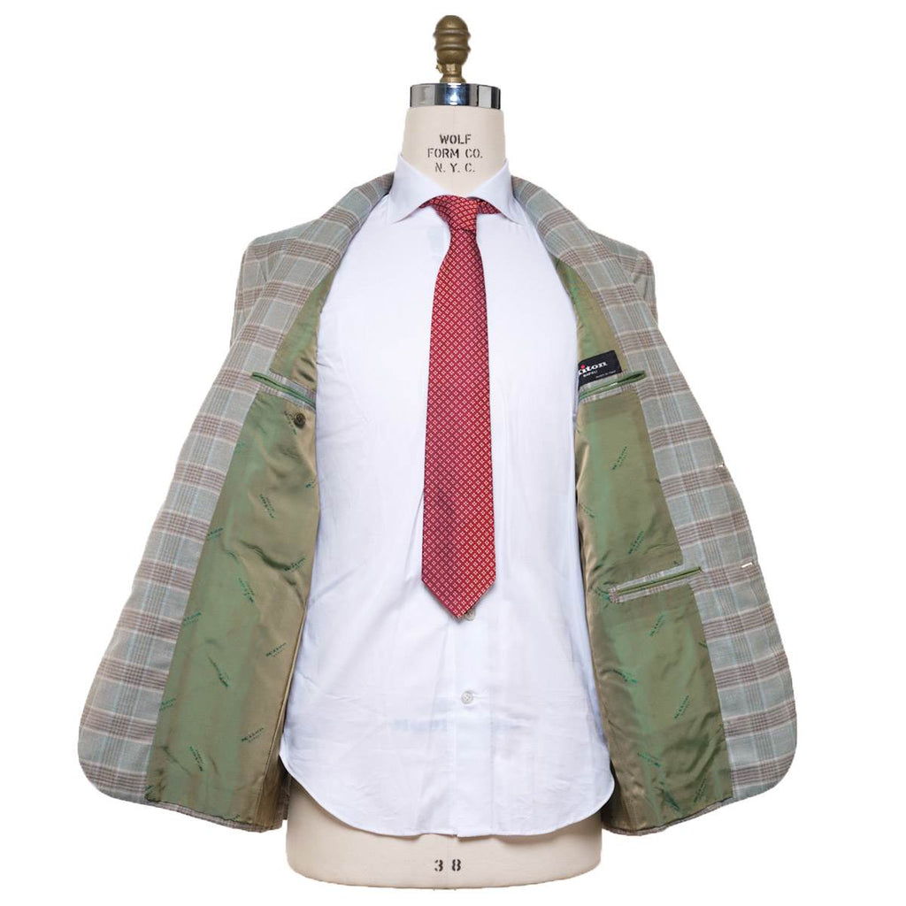 KITON Multicolor Cashmere Silk Linen Blazer