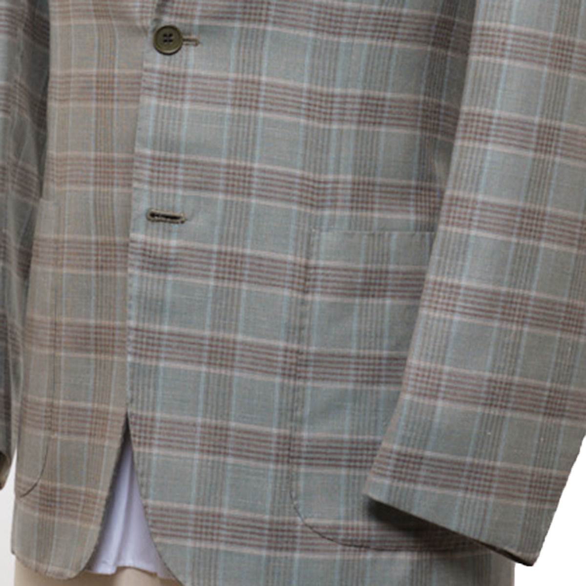 KITON Multicolor Cashmere Silk Linen Blazer