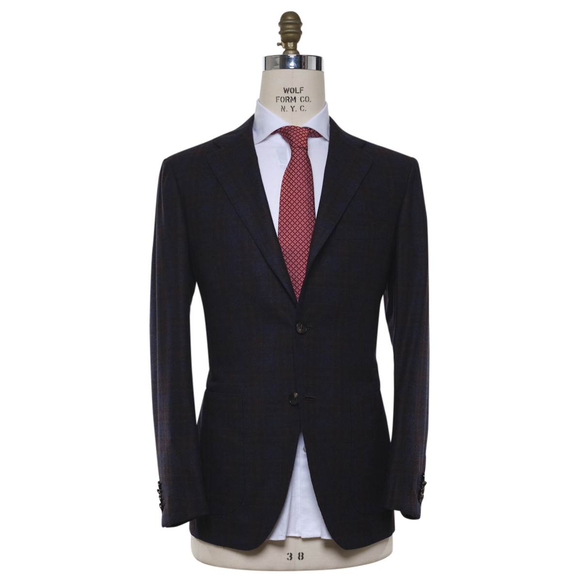 Kiton KITON Blue Gray Wool Cashmere Blazer Blue/Gray 000