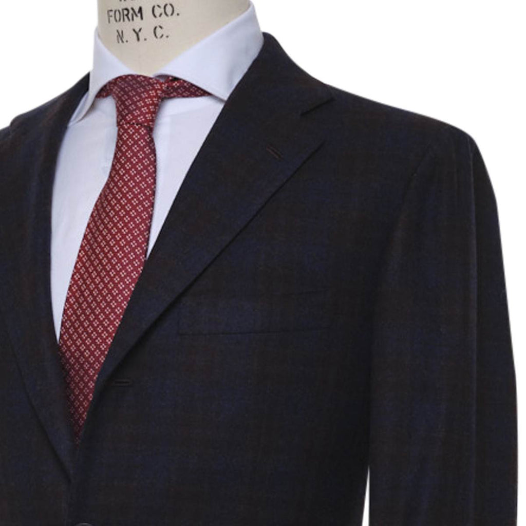 KITON Blue Gray Wool Cashmere Blazer