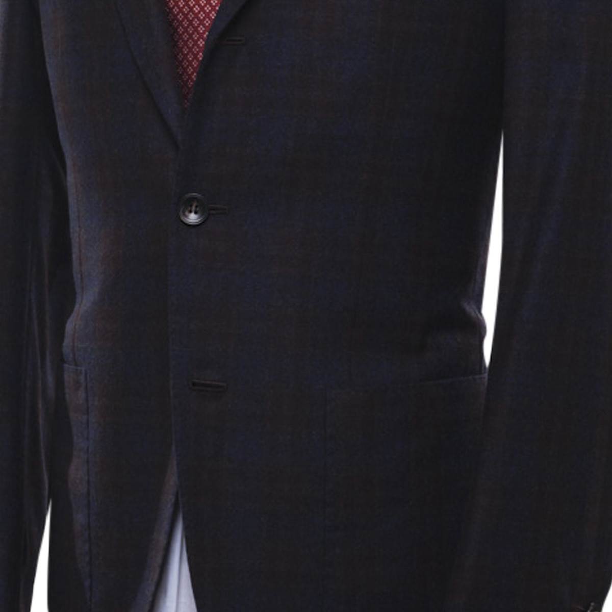KITON Blue Gray Wool Cashmere Blazer